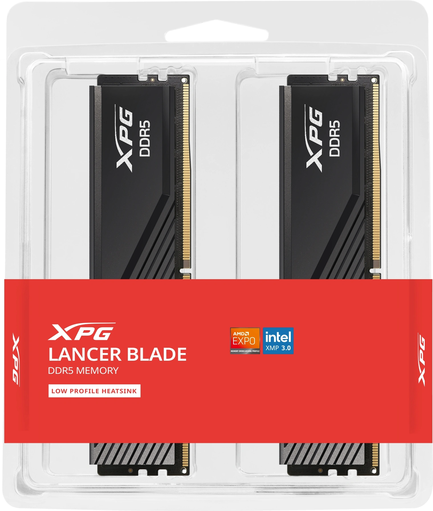 Память DDR5 2x16GB 6000MHz A-Data AX5U6000C3616G-DTLABBK XPG Lancer Blade RTL Gaming PC5-48000 CL36 DIMM ECC 288-pin 1.35В kit dual rank с радиатором Ret