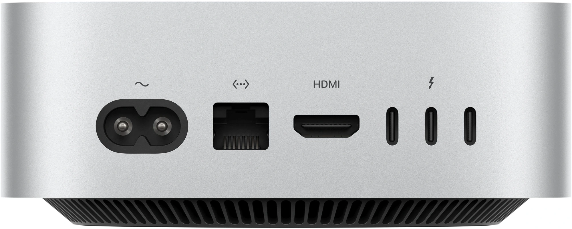 ПК Apple Mac mini A3238 M4 10 core (4.41) 24Gb SSD512Gb 10 core GPU macOS GbitEth WiFi BT серебристый (MCYT4CH/A)