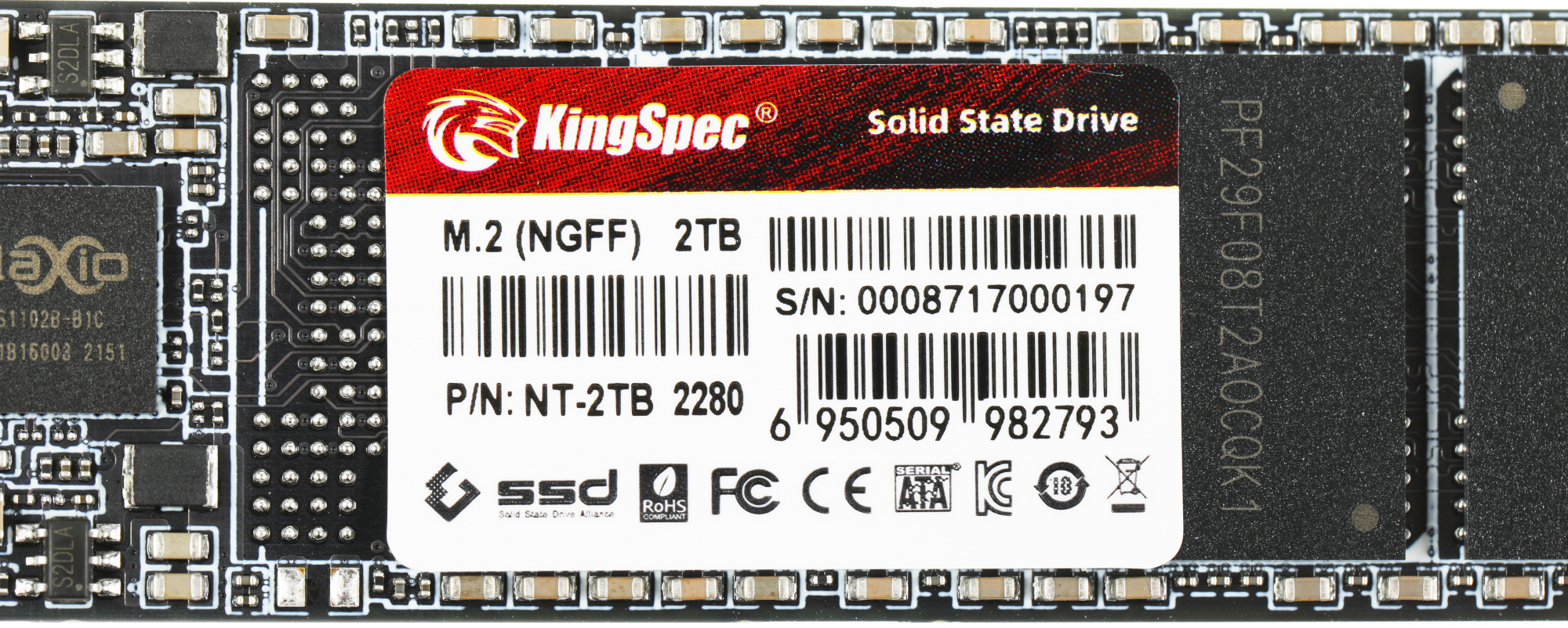 Накопитель SSD Kingspec SATA-III 2TB NT-2TB M.2 2280