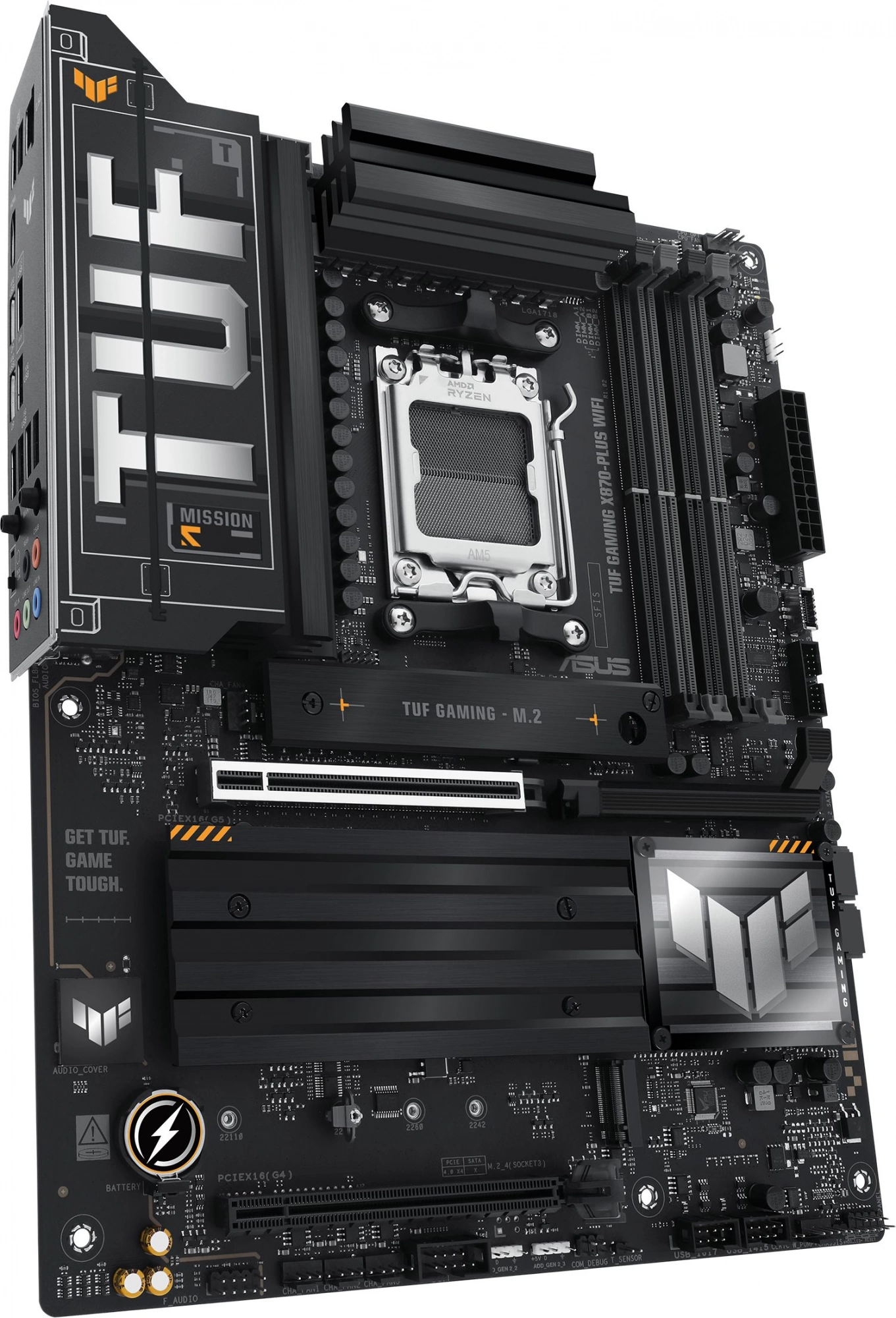 Материнская плата Asus TUF GAMING X870-PLUS WIFI Socket AM5 AMD X870 4xDDR5 ATX AC`97 8ch(7.1) 2.5Gg RAID+HDMI