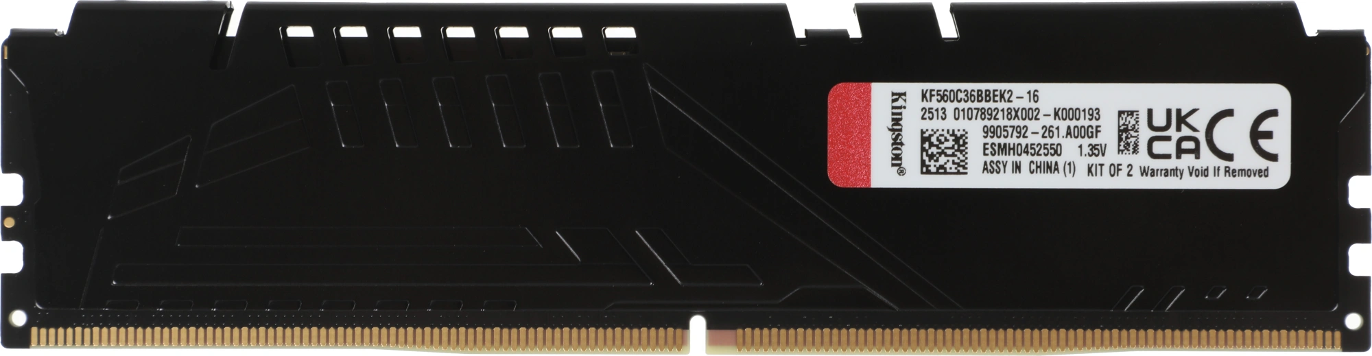 Память DDR5 2x8Gb 6000MHz Kingston KF560C36BBEK2-16 Fury Beast RTL Gaming PC5-48000 CL36 DIMM 288-pin 1.35В с радиатором Ret