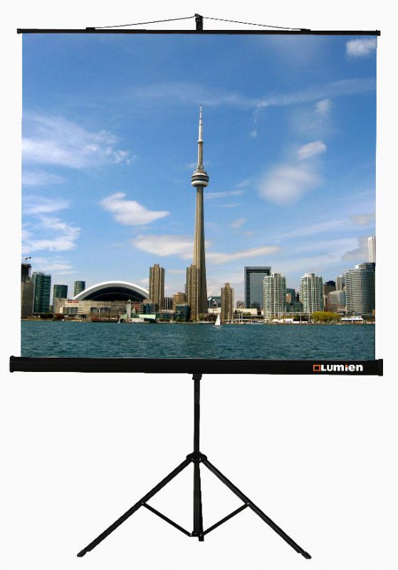 Экран на треноге Lumien 89" 160x160см Eco View LEV-100105 1:1 напольный рулонный