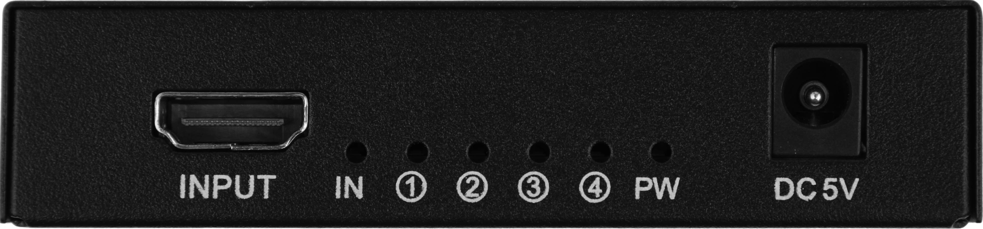 Сплиттер аудио-видео Premier 5-872-4 HDMI (f)/4xHDMI (f) черный