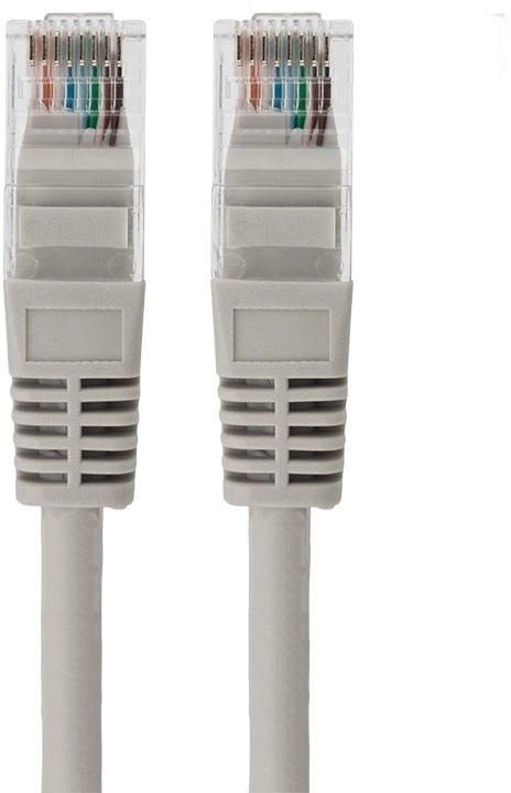 Патч-корд Rexant 18-8002 UTP RJ-45 вил.-вилка RJ-45 кат.5E 1м серый LSZH