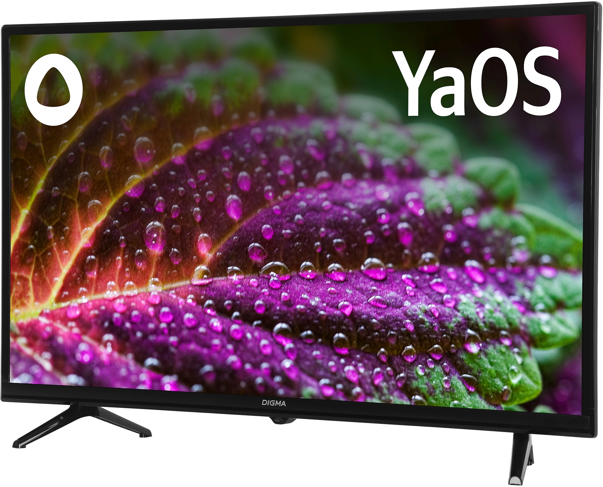Телевизор LED Digma 32" DM-LED32SBB35 Яндекс.ТВ Slim Design черный/черный FULL HD 60Hz DVB-T DVB-T2 DVB-C DVB-S DVB-S2 USB WiFi Smart TV
