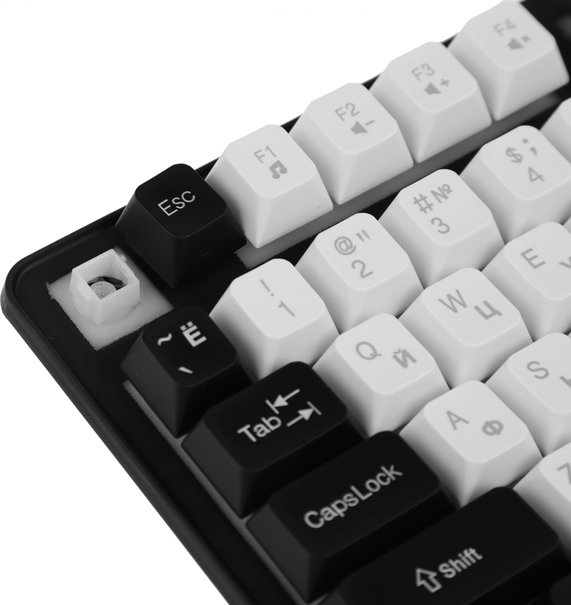 Клавиатура Defender GK-077 белый/черный USB for gamer LED (45078) кабель 1.5м