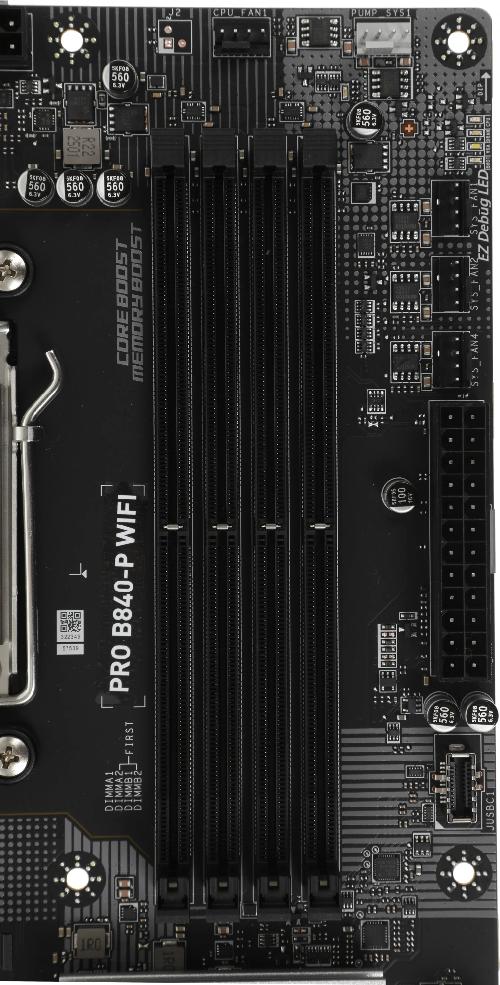 Материнская плата MSI PRO B840-P WIFI Socket AM5 AMD B840 4xDDR5 ATX AC`97 8ch(7.1) 2.5Gg RAID+HDMI