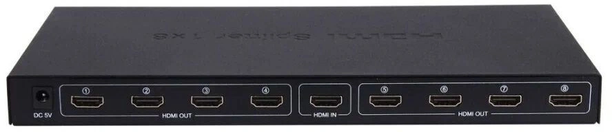 Сплиттер аудио-видео Premier 5-872-8 HDMI (f)/8xHDMI (f) черный