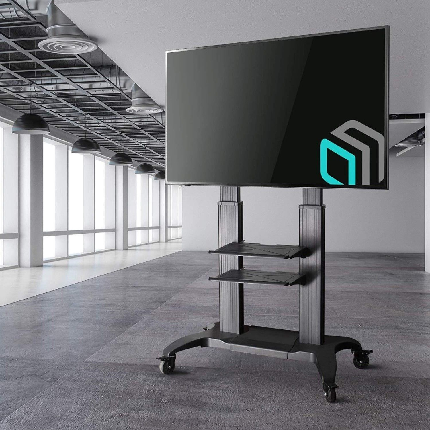 Подставка для телевизора Onkron TS2811 черный 60"-100" макс.136.4кг напольный мобильный