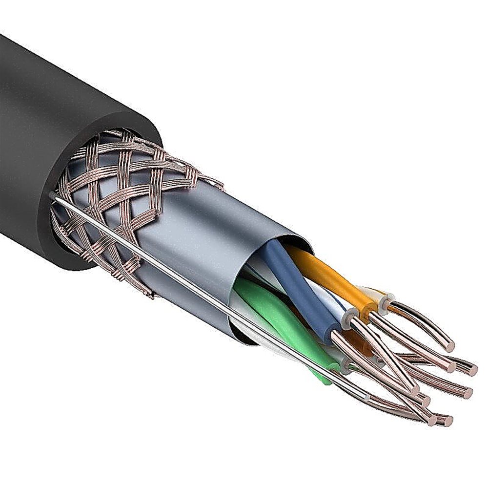 01-0344 - Кабель витая пара REXANT SFTP 4PR 24AWG, CAT5e, наружный (OUTDOOR), (бухта 305 м)