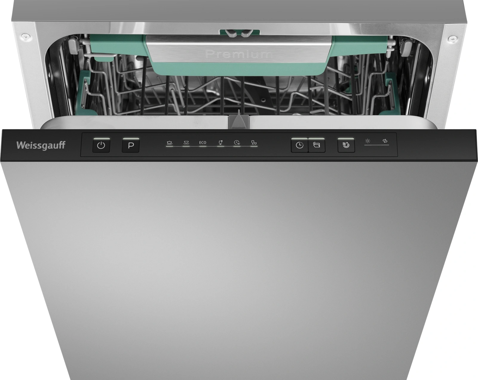 Посудомоечная машина встраив. Weissgauff BDW 4536 D Inverter AutoOpen Infolight 2100Вт узкая серебристый