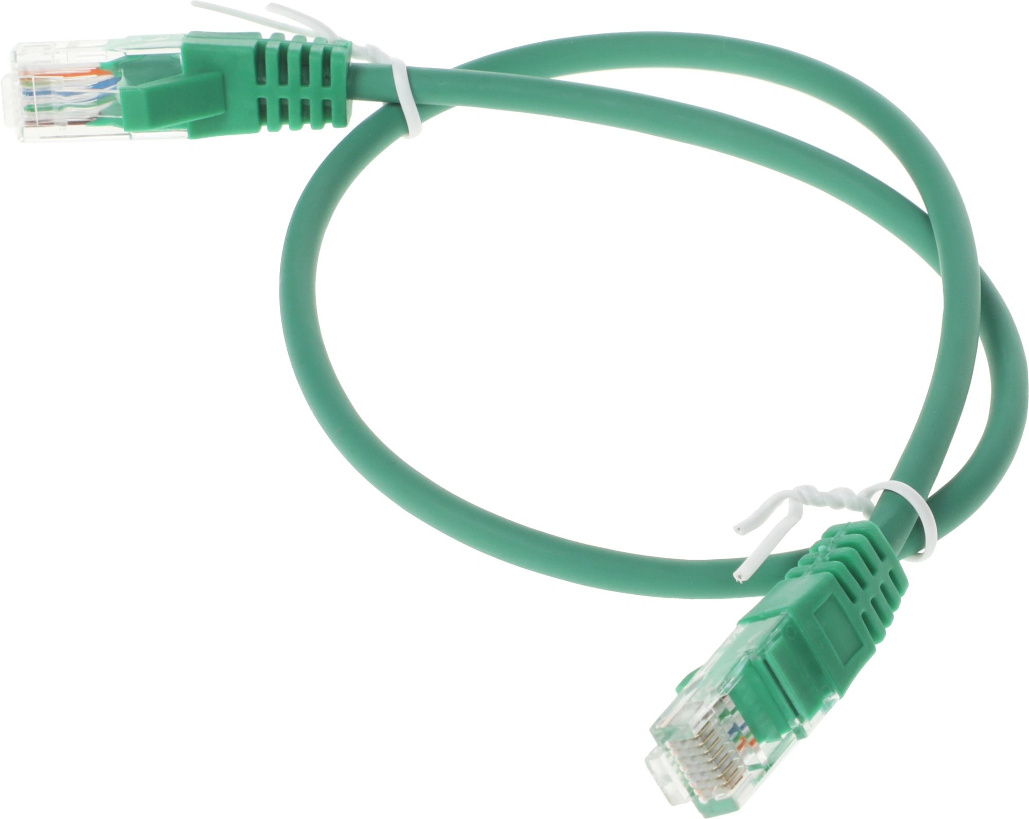 Патч-корд Suprlan 10-0156 UTP RJ-45 вил.-вилка RJ-45 кат.5E 0.5м зеленый LSZH 26AWG