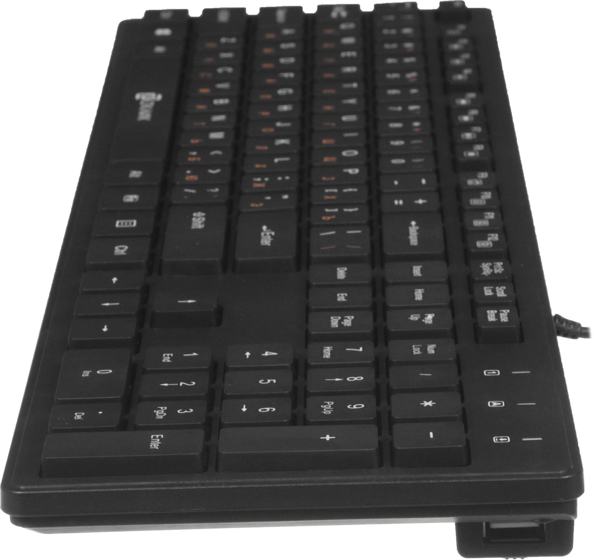 Клавиатура Оклик 520M2U черный/черный USB slim Multimedia