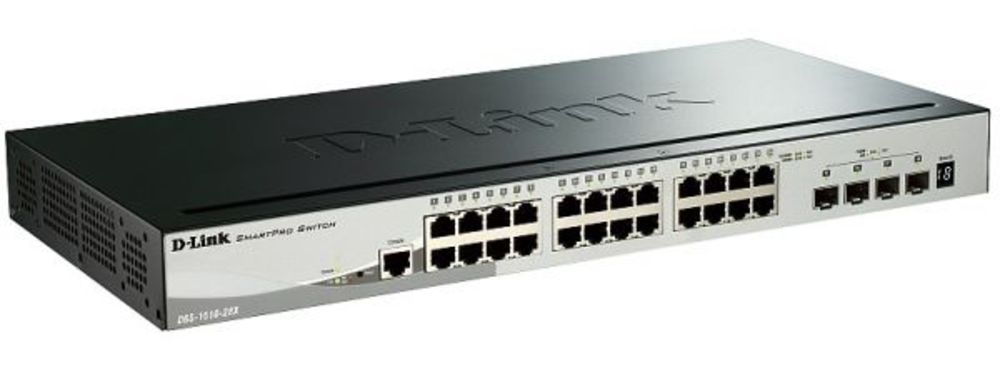 DGS-1510-28X/A1A PROJ Настраиваемый L2+ стекируемый коммутатор с 24 портами 10/100/1000Base-T и 4 портами 10GBase-X SFP+