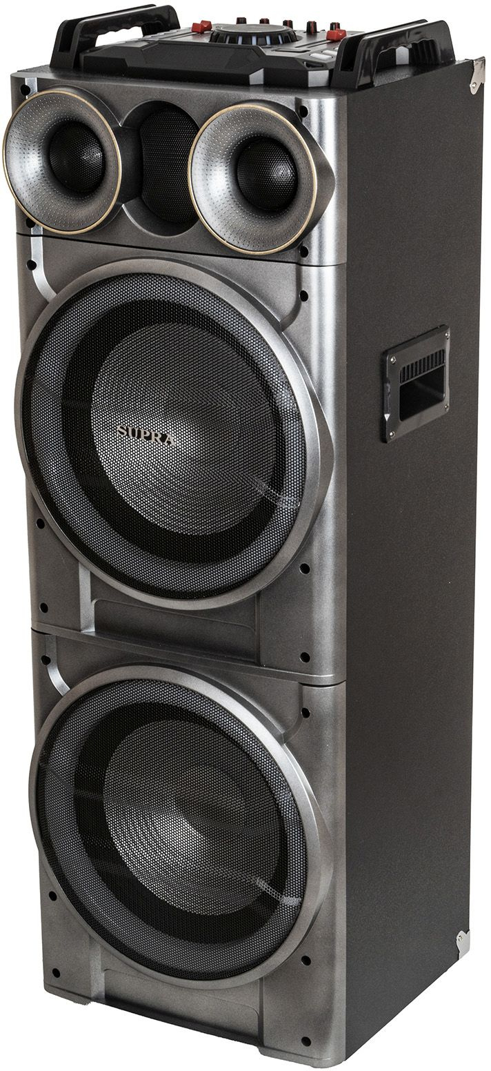 Минисистема Supra SMB-2150 черный 200Вт FM USB BT SD (в комплекте: активн.+пассив.колонки)