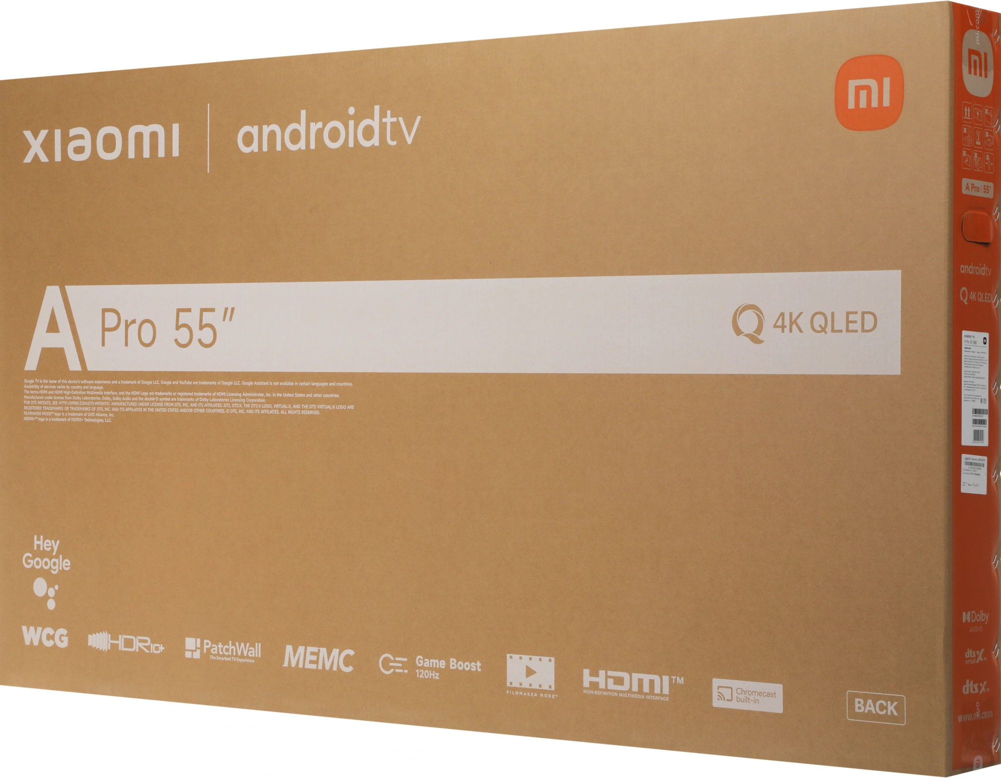 Телевизор QLED Xiaomi 55" TV A Pro 55 2026 черный/черный 4K Ultra HD 60Hz MEMC DVB-T2 DVB-C DVB-S2 USB WiFi Smart TV