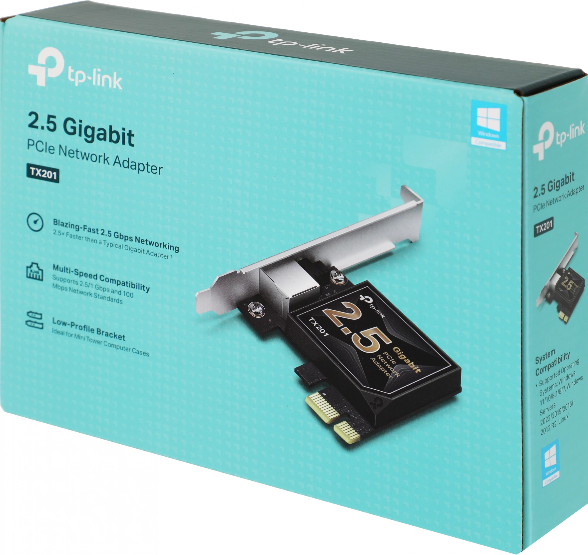 Сетевой адаптер 2.5G Ethernet TP-Link TX201 PCI Express