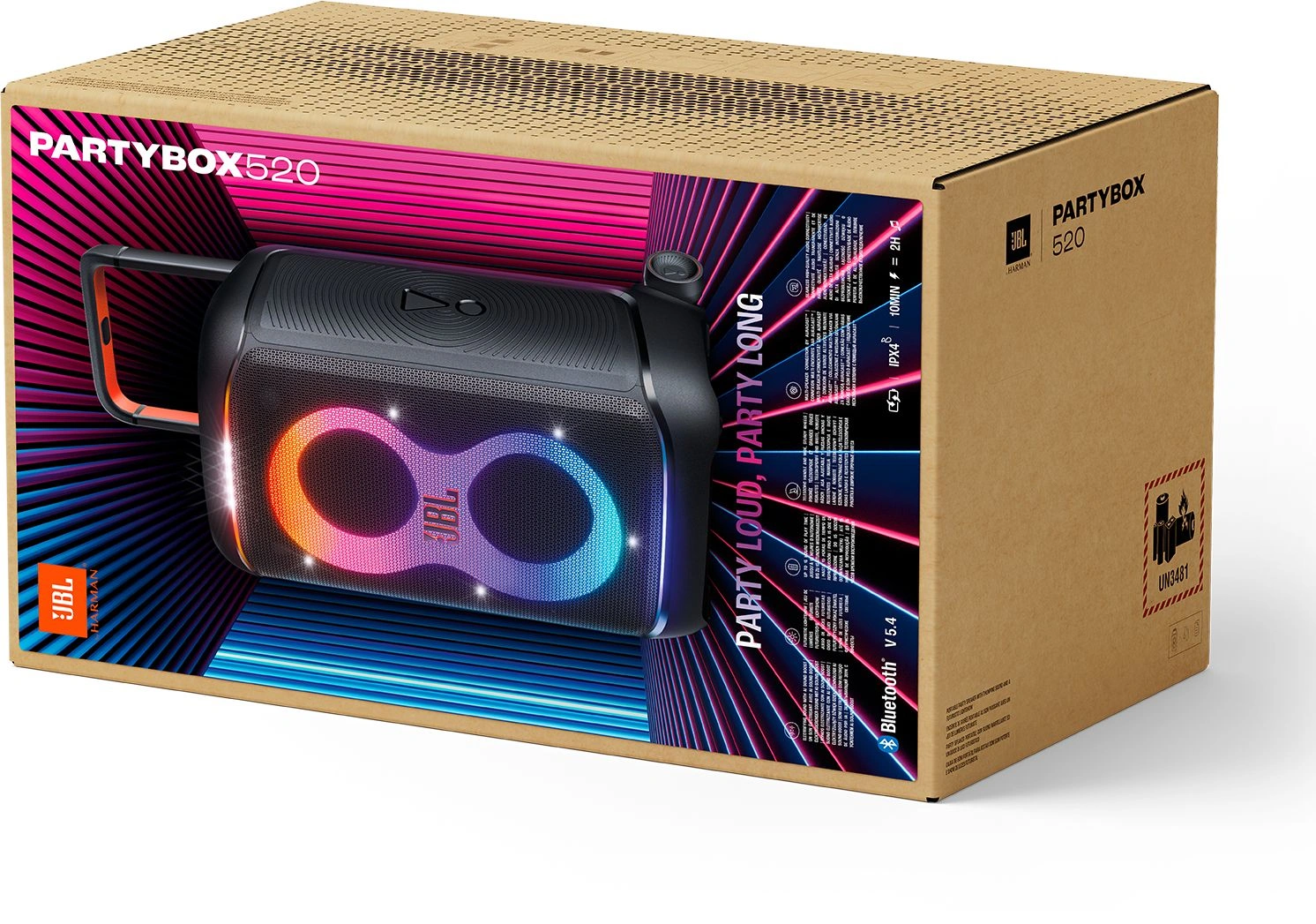 Минисистема JBL Partybox 520 черный 400Вт USB BT