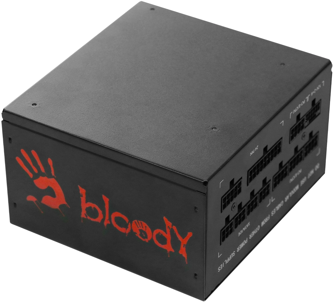 Блок питания Bloody ATX 750W BD-PS750G 80+ gold (20+4pin) APFC 120mm fan 6xSATA Cab Manag RTL