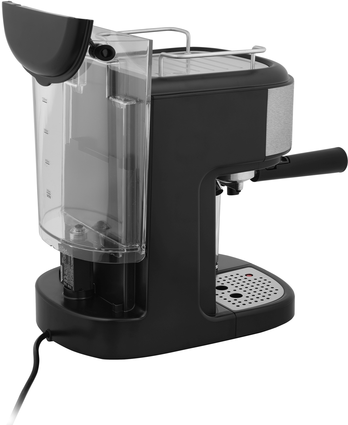 Кофеварка рожковая Vitek Metropolis VT-8489 1250Вт серый/черный
