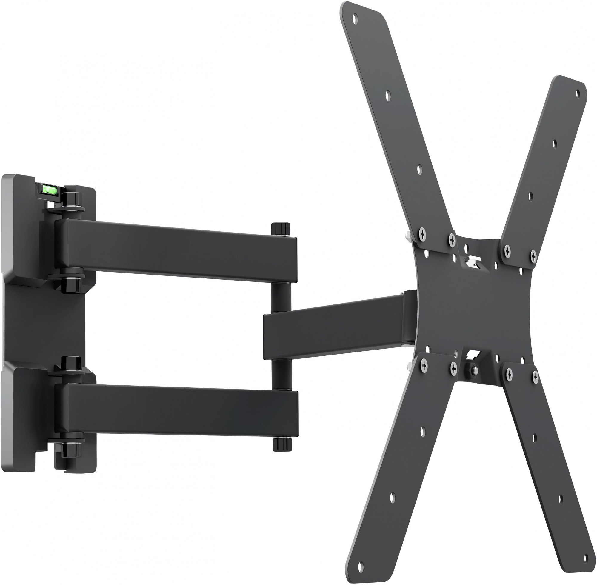 Кронштейн для телевизора Holder LCD-5566-B черный 32"-55" макс.45кг настенный поворотно-выдвижной и наклонный