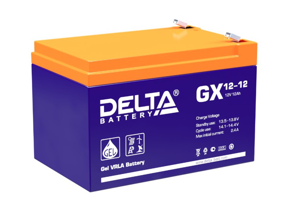Аккумуляторная батарея Delta GX 12-12 (12V / 12Ah)