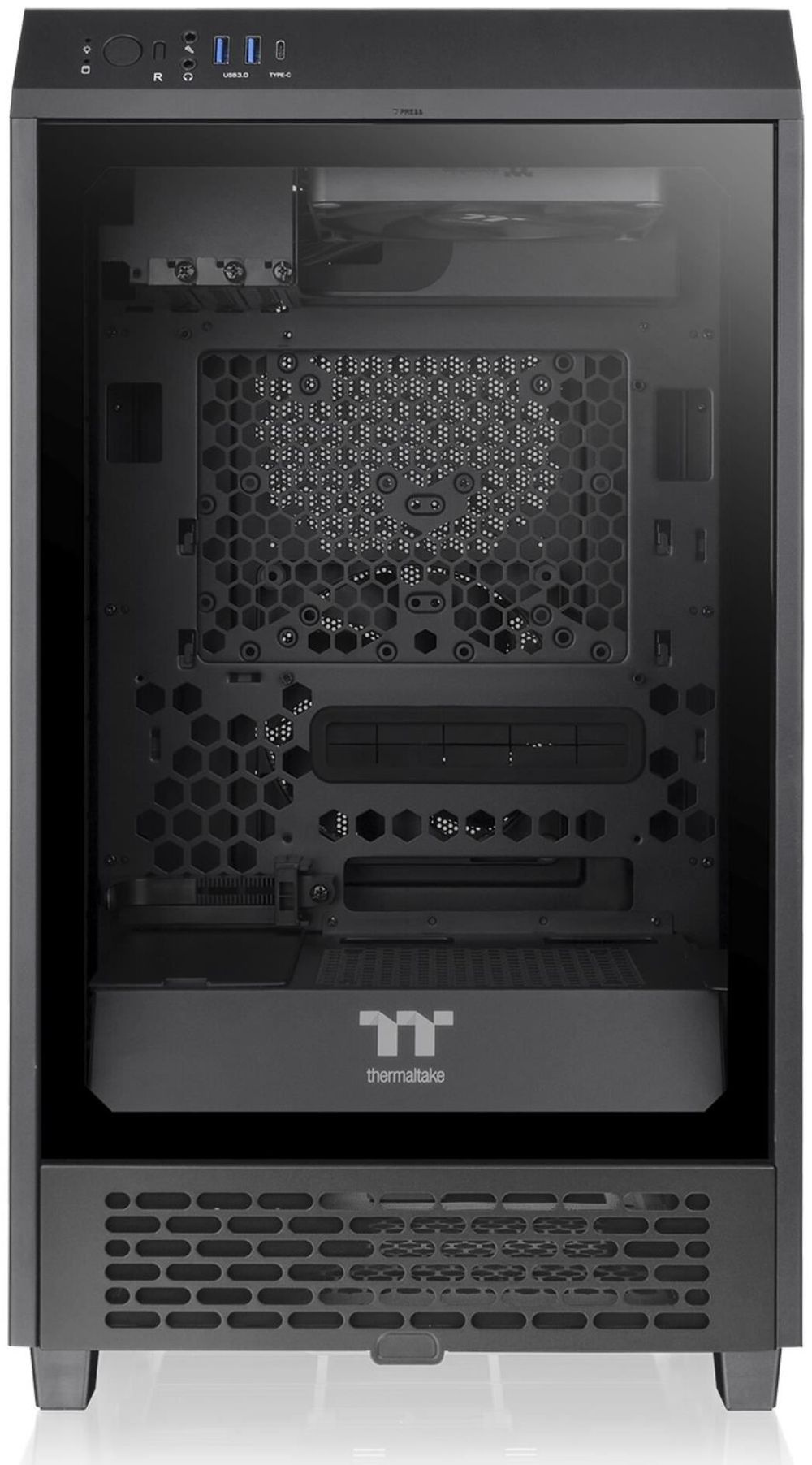 Корпус Thermaltake The Tower 200 черный без БП miniITX 6x120mm 4x140mm 2xUSB3.0 audio bott PSU
