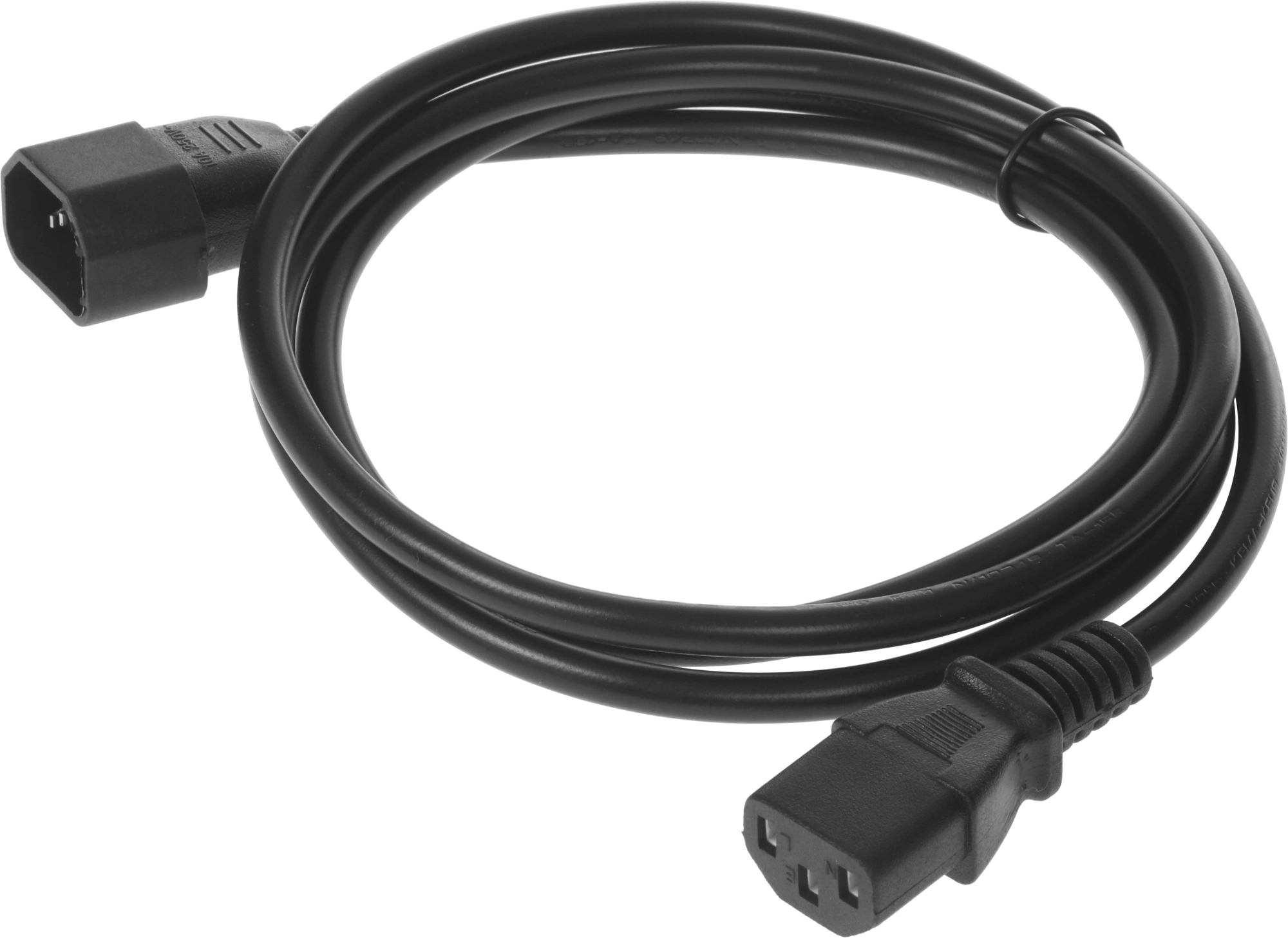 Кабель KingPrice KP-PC-C13-C14-1.5m IEC C13 IEC C14 1.5м черный
