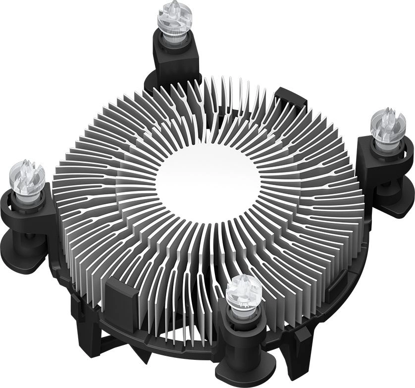 Устройство охлаждения(кулер) PcCooler R94-V2 Soc-1700/1851 серебристый/черный 4-pin 27.3dB Al 65W 158gr Ret (R94V2-XXNIXX-GL)
