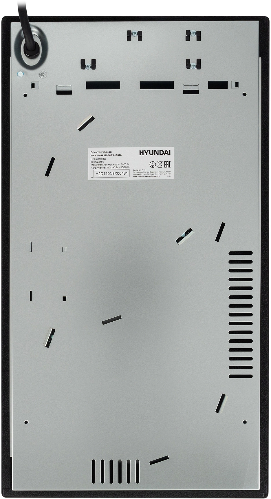 Варочная поверхность Hyundai HHE 3210 BG черный