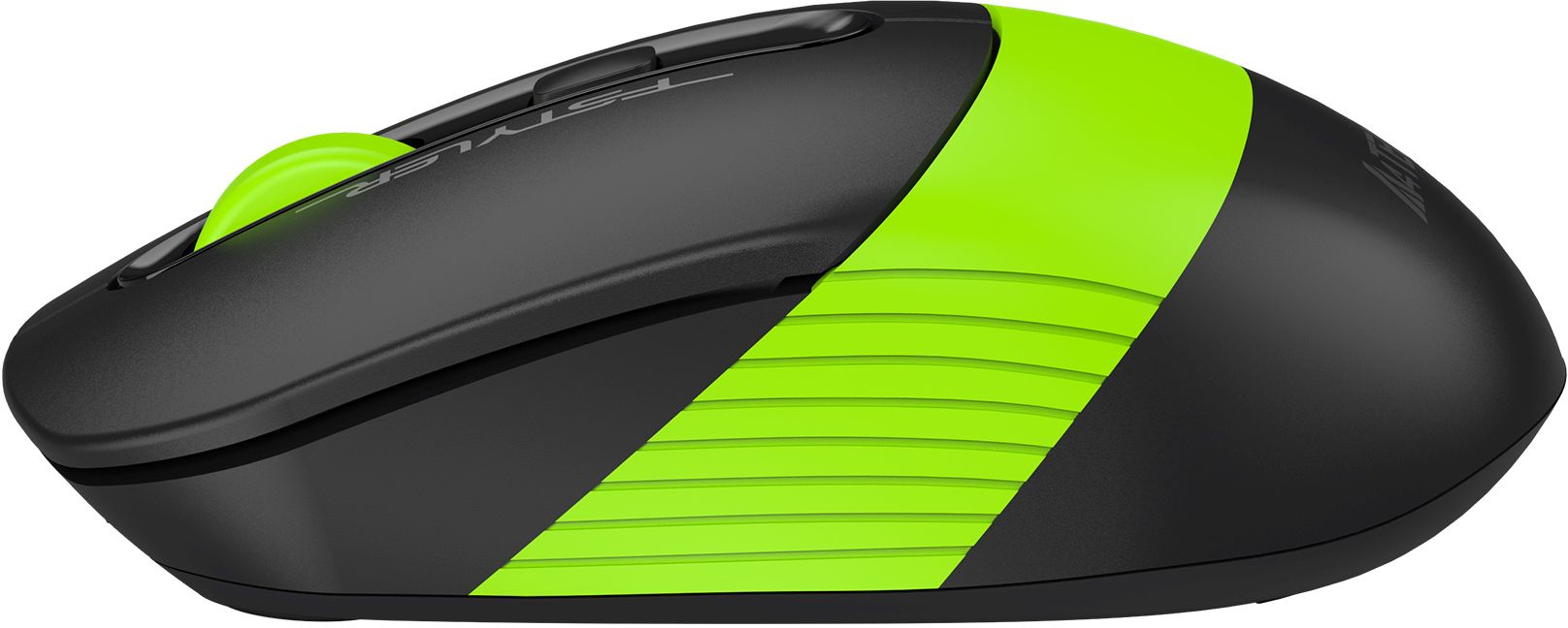Мышь A4Tech Fstyler FG10CS Air черный/зеленый оптическая 2000dpi silent беспров. USB для ноутбука 4but (FG10CS AIR SPORTS GREEN)