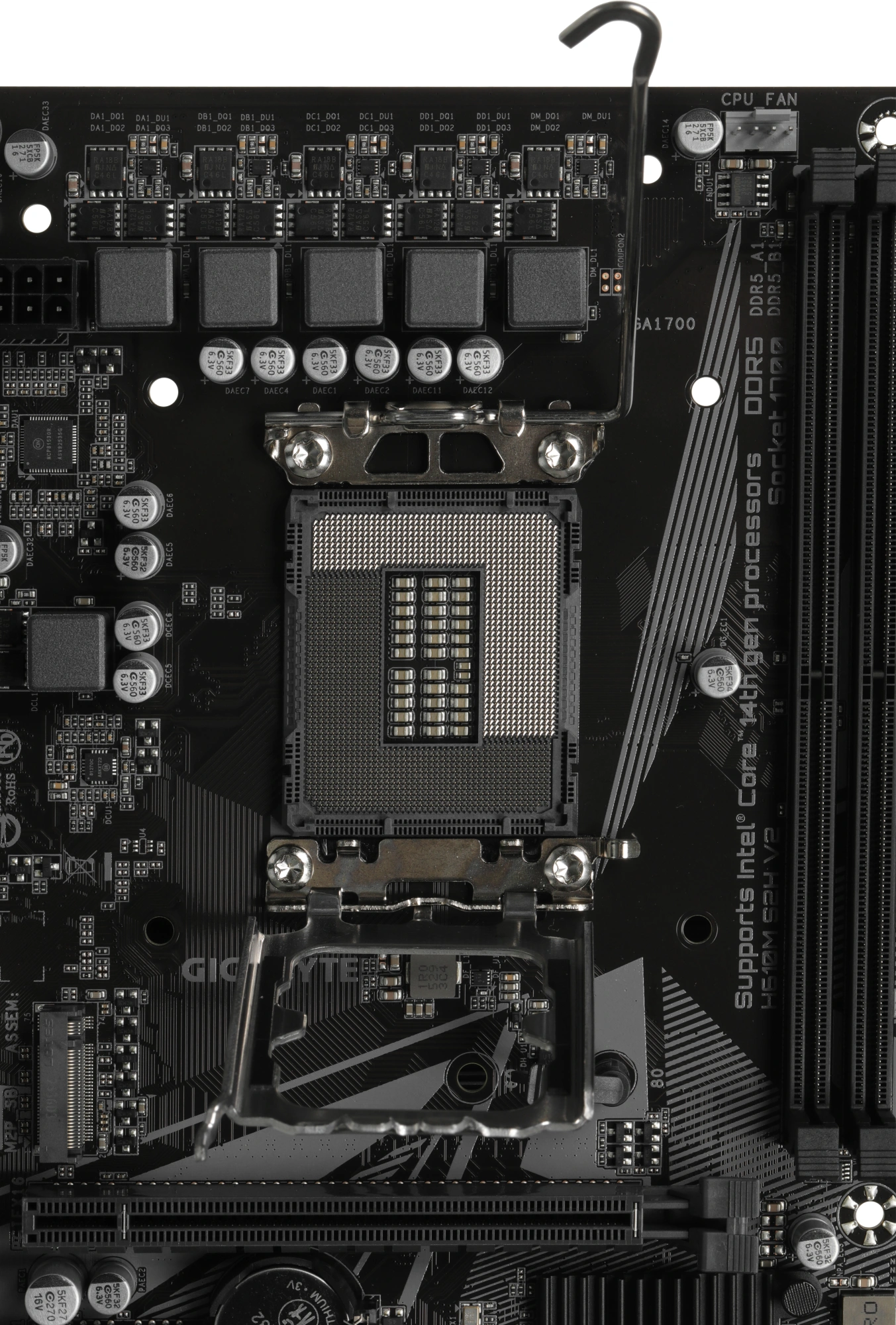 Материнская плата Gigabyte H610M S2H V2 Soc-1700 Intel H610 2xDDR5 mATX AC`97 8ch(7.1) GbLAN+VGA+HDMI+DP