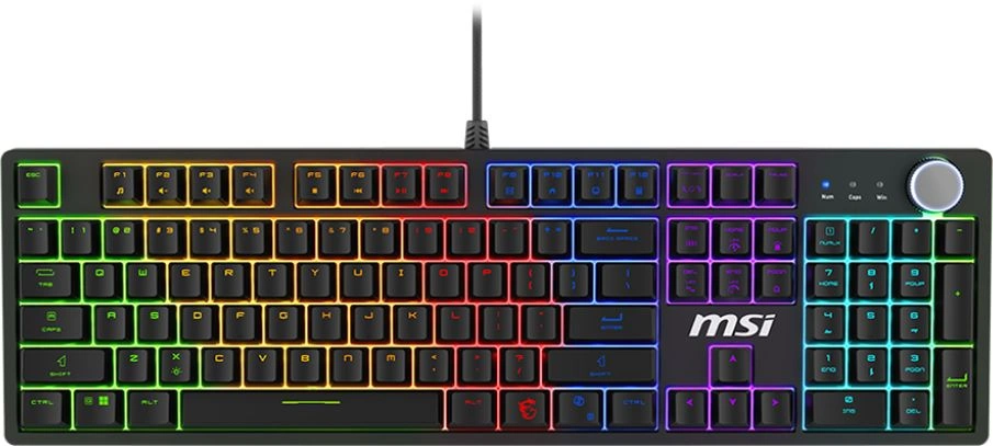 Клавиатура MSI GK320 механическая черный USB Multimedia for gamer LED (S11-04RU259-HH9) кабель 1.6м