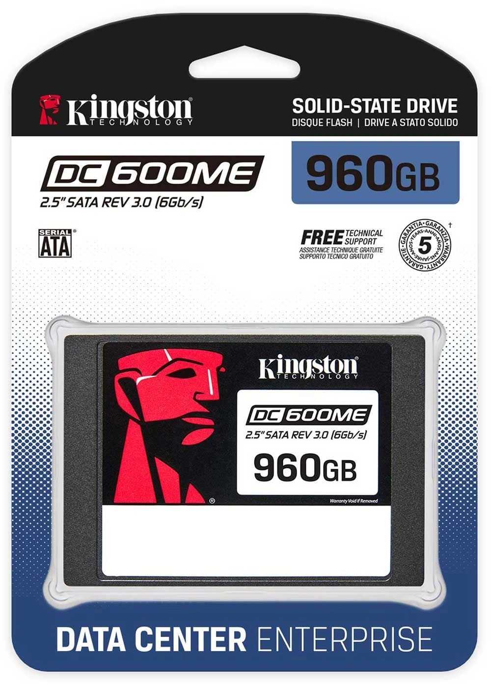 Накопитель SSD Kingston SATA-III 960GB SEDC600ME/960G DC600M 2.5" 1 DWPD