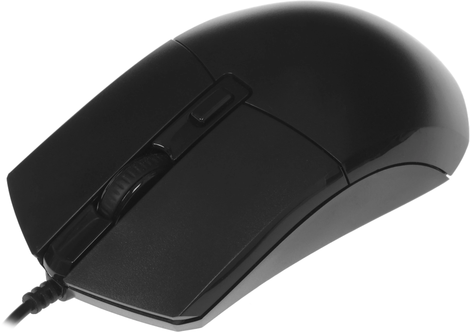 Мышь Оклик 207M черный оптическая 2400dpi USB 4but (1474598)