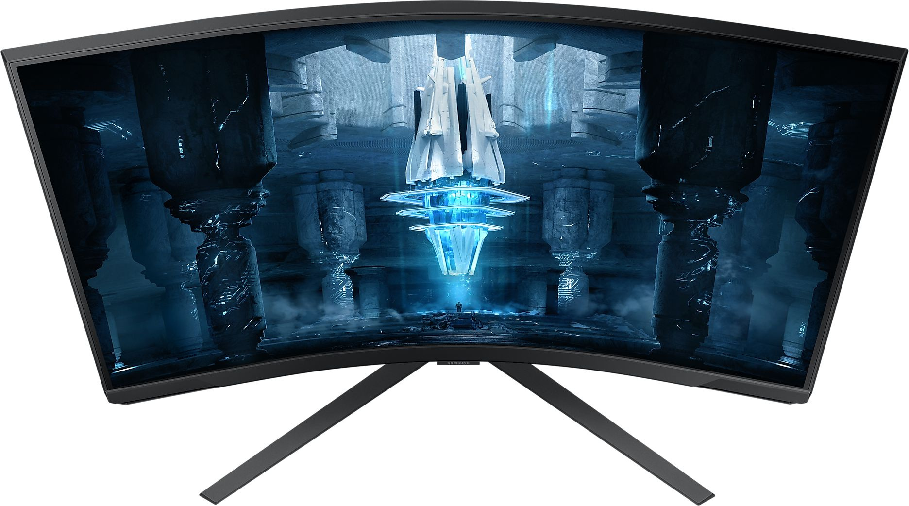 Монитор Samsung 32" Odyssey Neo G8 S32BG852NI черный/белый VA LED 16:9 HDMI полуматовая HAS Piv 350cd 178гр/178гр 3840x2160 240Hz FreeSync Premium Pro DP 4K USB 7кг