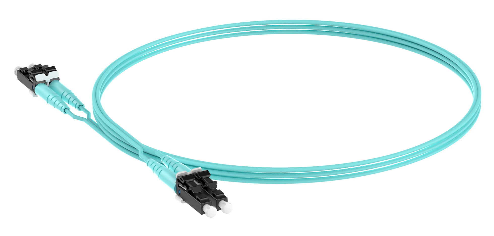 Патч-корд Panduit FX2ELLNLNSNM002 2x50/125 OM3 LC дуплекс-LC дуплекс 2м LSZH аквамарин