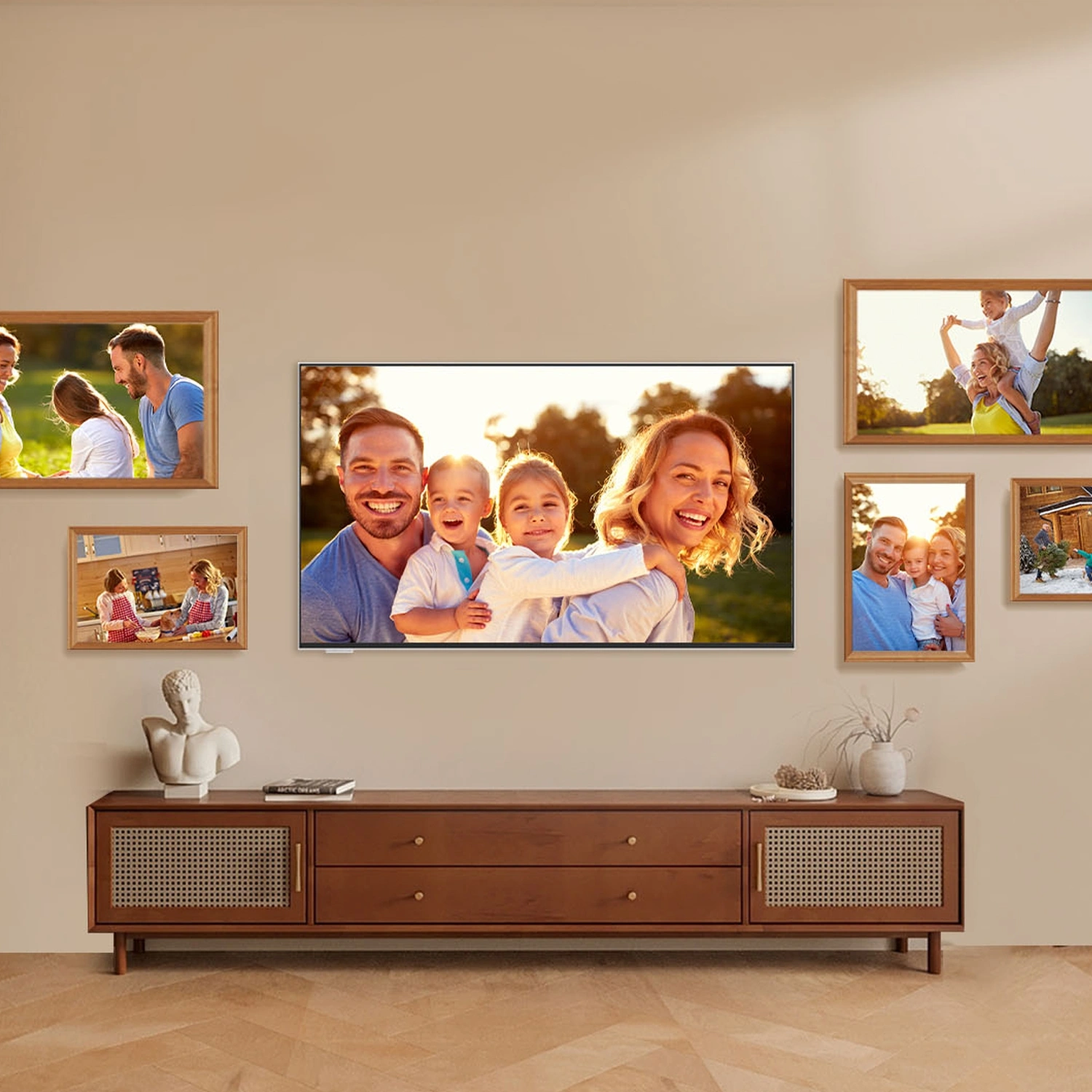 Телевизор QLED Skyworth 65" 65LN70G Frame+ Frameless белый/черный 4K Ultra HD 60Hz MEMC DVB-T DVB-T2 DVB-C DVB-S DVB-S2 USB WiFi Smart TV