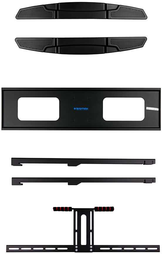 Кронштейн для телевизора Kromax ATLANTIS-99 черный 40"-65" макс.35кг настенный поворот и наклон верт.перемещ.
