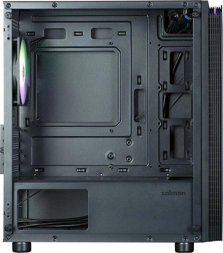 Корпус Zalman ZM-T4 Plus черный без БП mATX 6x120mm 1x140mm 1xUSB2.0 2xUSB3.0 audio bott PSU