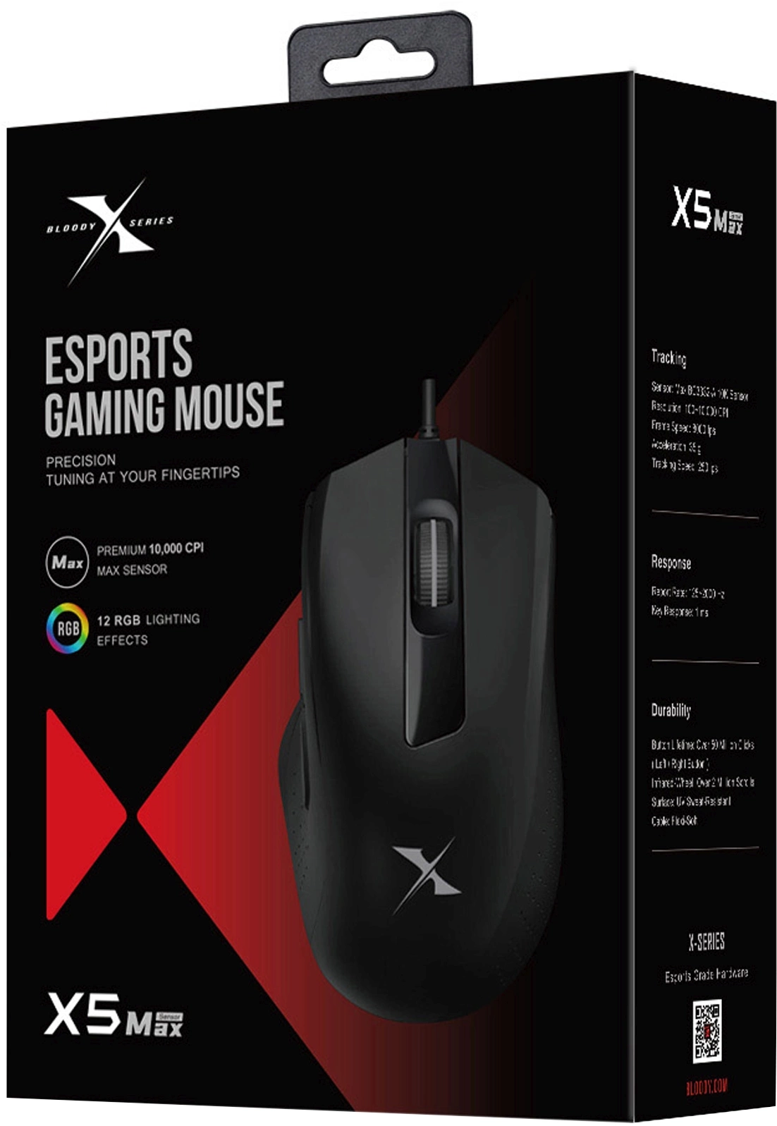 Мышь A4Tech Bloody X5 Max черный оптическая 10000dpi USB 9but