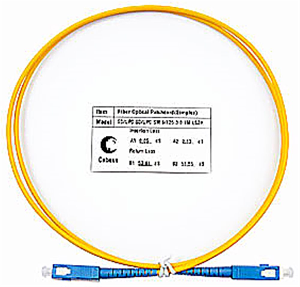 Cabeus FOP(S)-9-SC-SC-1M - Шнур оптический simplex SC-SC 9/125 sm 1м LSZH