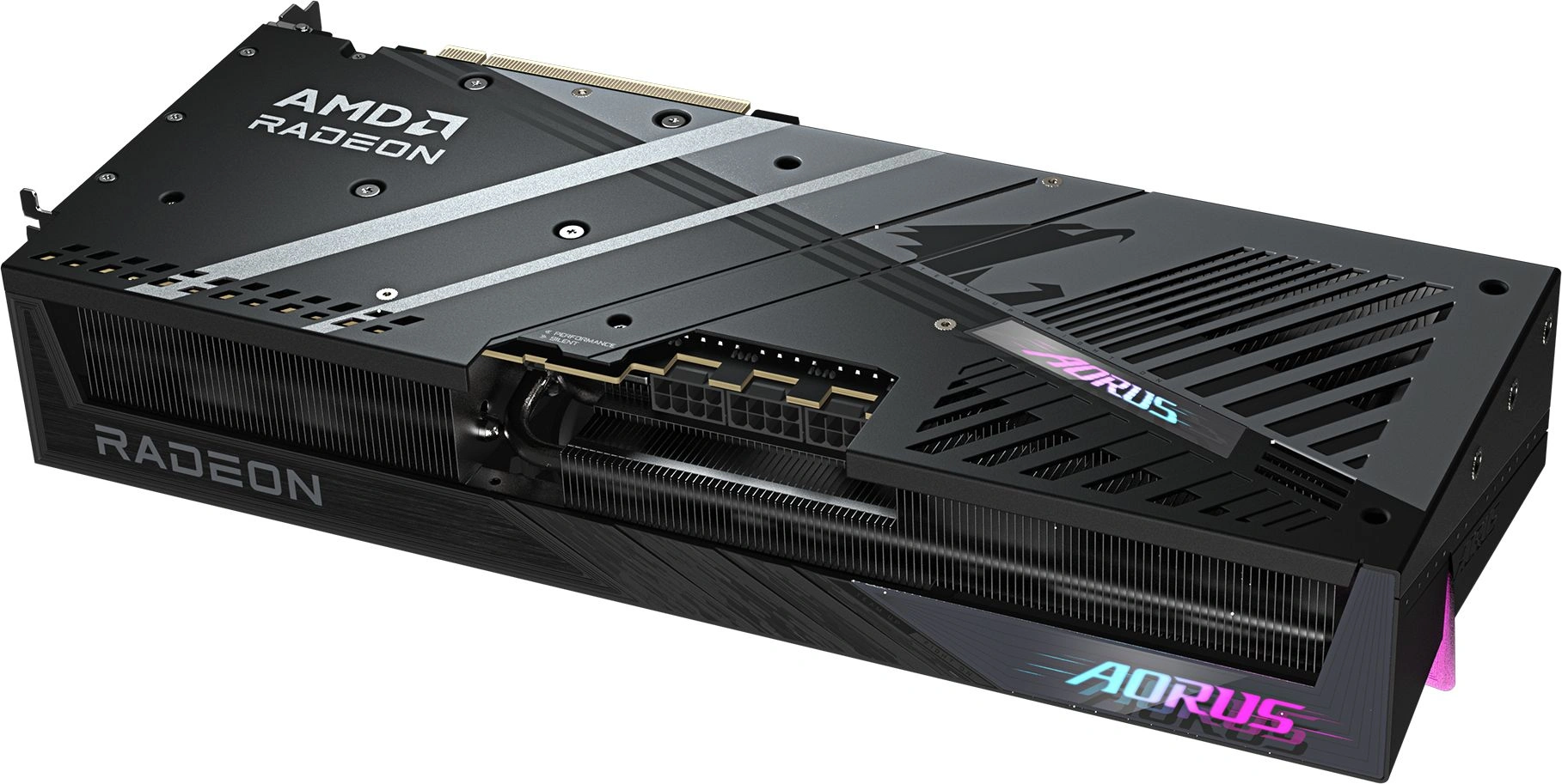 Видеокарта Gigabyte PCI-E 5.0 GV-R9070XTAORUS E-16GD 1.0 AMD Radeon RX 9070XT 16Gb 256bit GDDR6 2570/20000 HDMIx2 DPx2 HDCP Ret