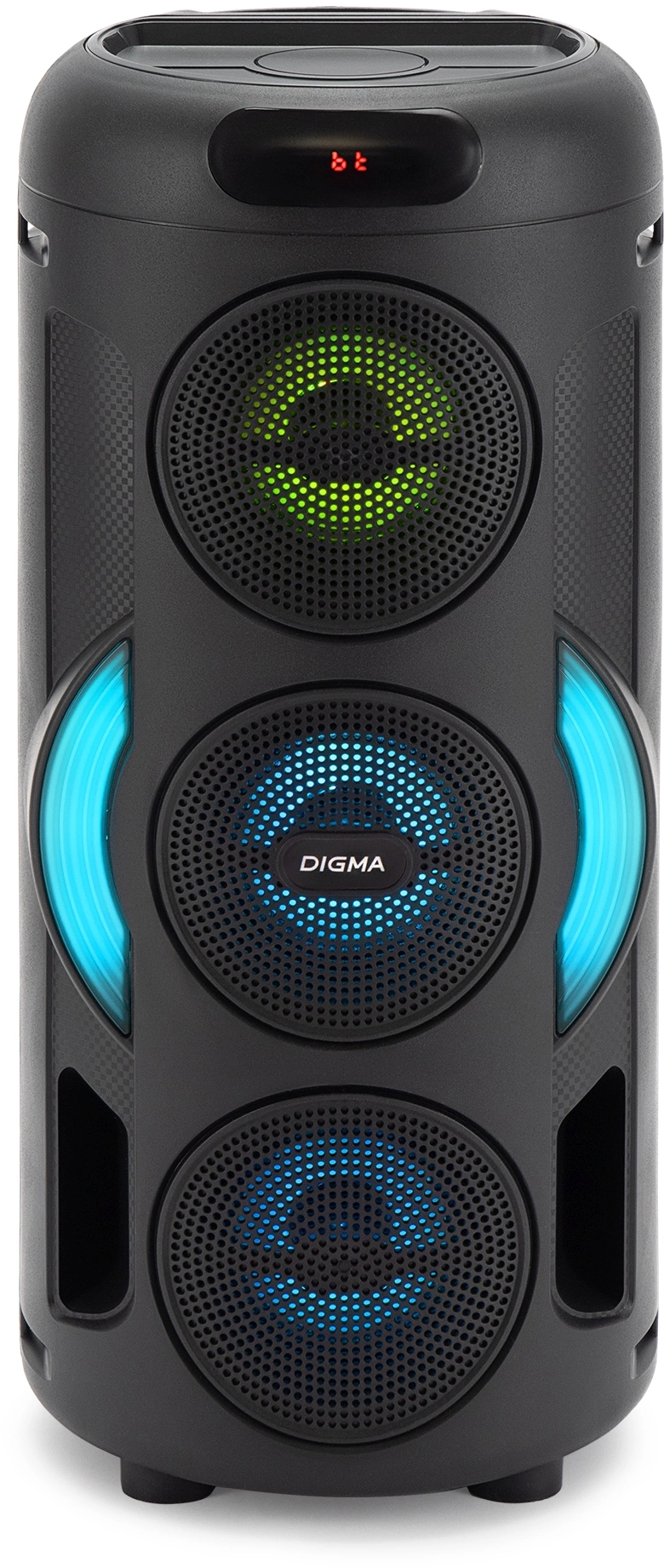 Минисистема Digma D-MC1721 черный 10Вт FM USB BT micro SD