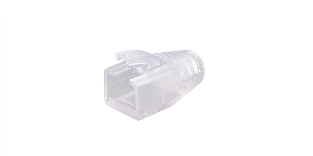 NMC-RJBOOT75T-TR-100 - Защитные колпачки NIKOMAX для разъемов RJ45 с хвостовиками, с защитой защелки, прозрачные, 100 шт.