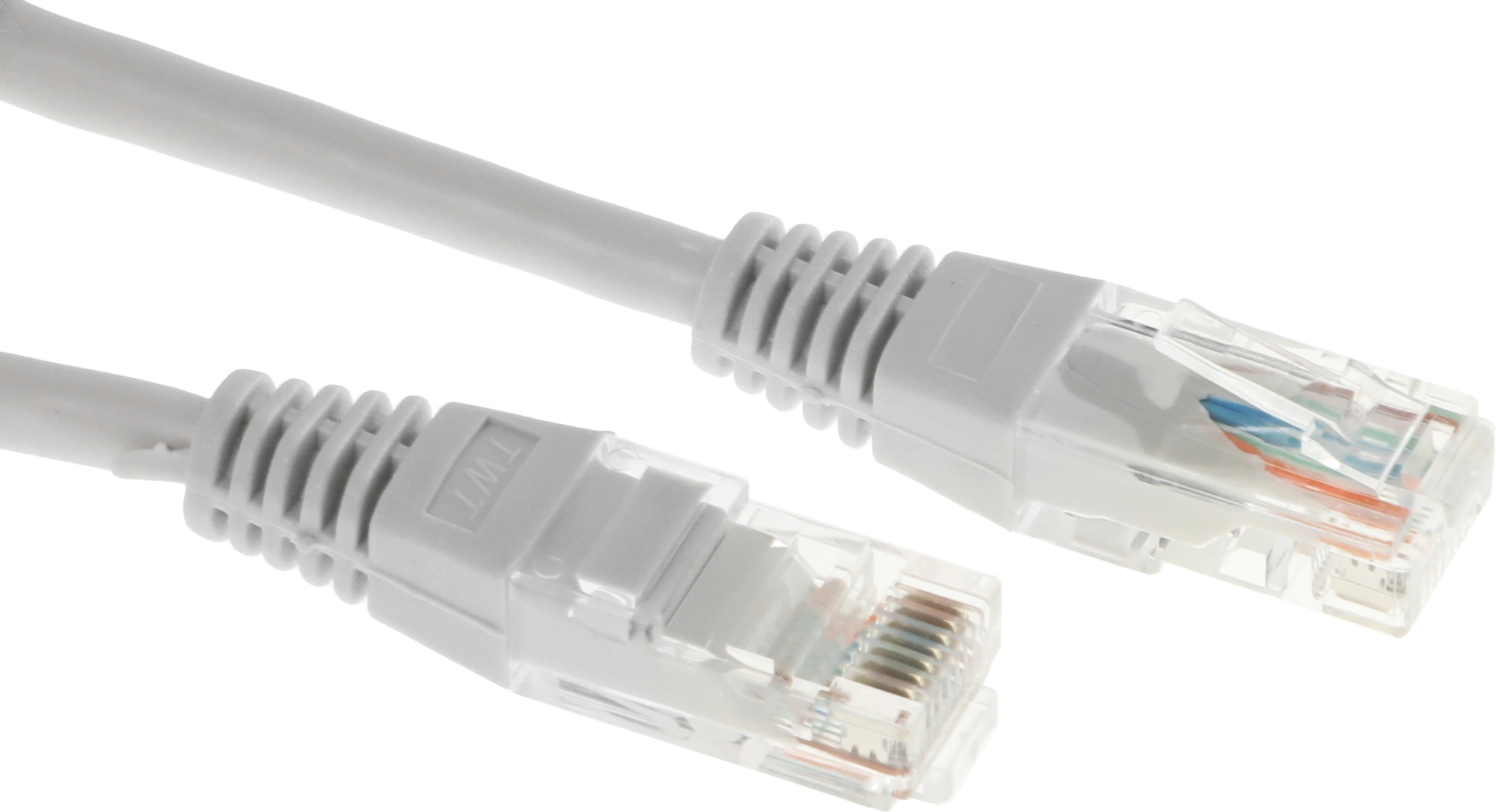 Патч-корд Lanmaster TWT-45-45-15-GY UTP RJ-45 вил.-вилка RJ-45 кат.5E 15м серый ПВХ (уп.:1шт)
