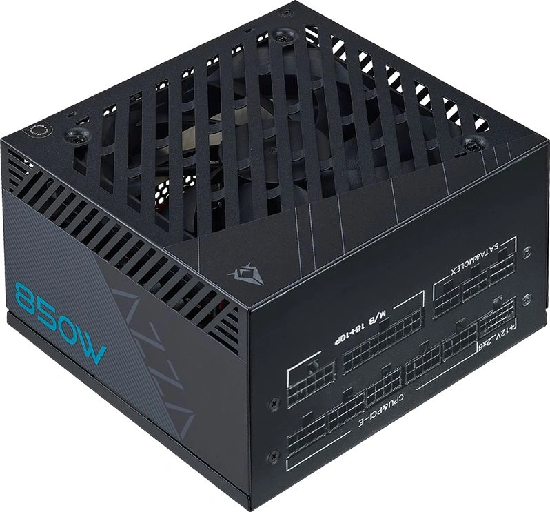 Блок питания Azza ATX 850W PSAZ-850GM Gen.5 80+ gold (20+4pin) APFC 120mm fan 5xSATA Cab Manag RTL