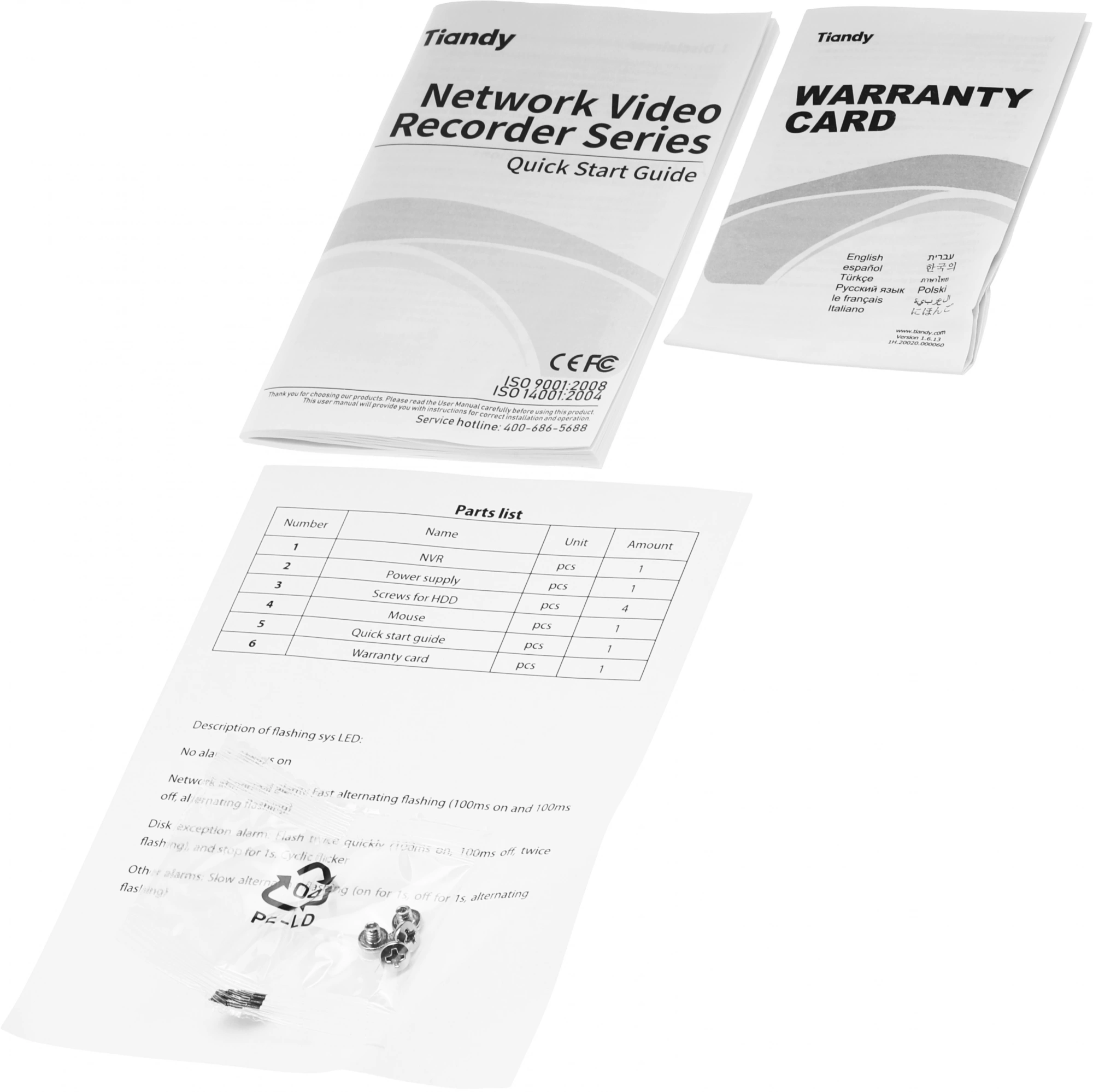 Видеорегистратор Tiandy TC-R3105 I/B/L/Eu/V1.1