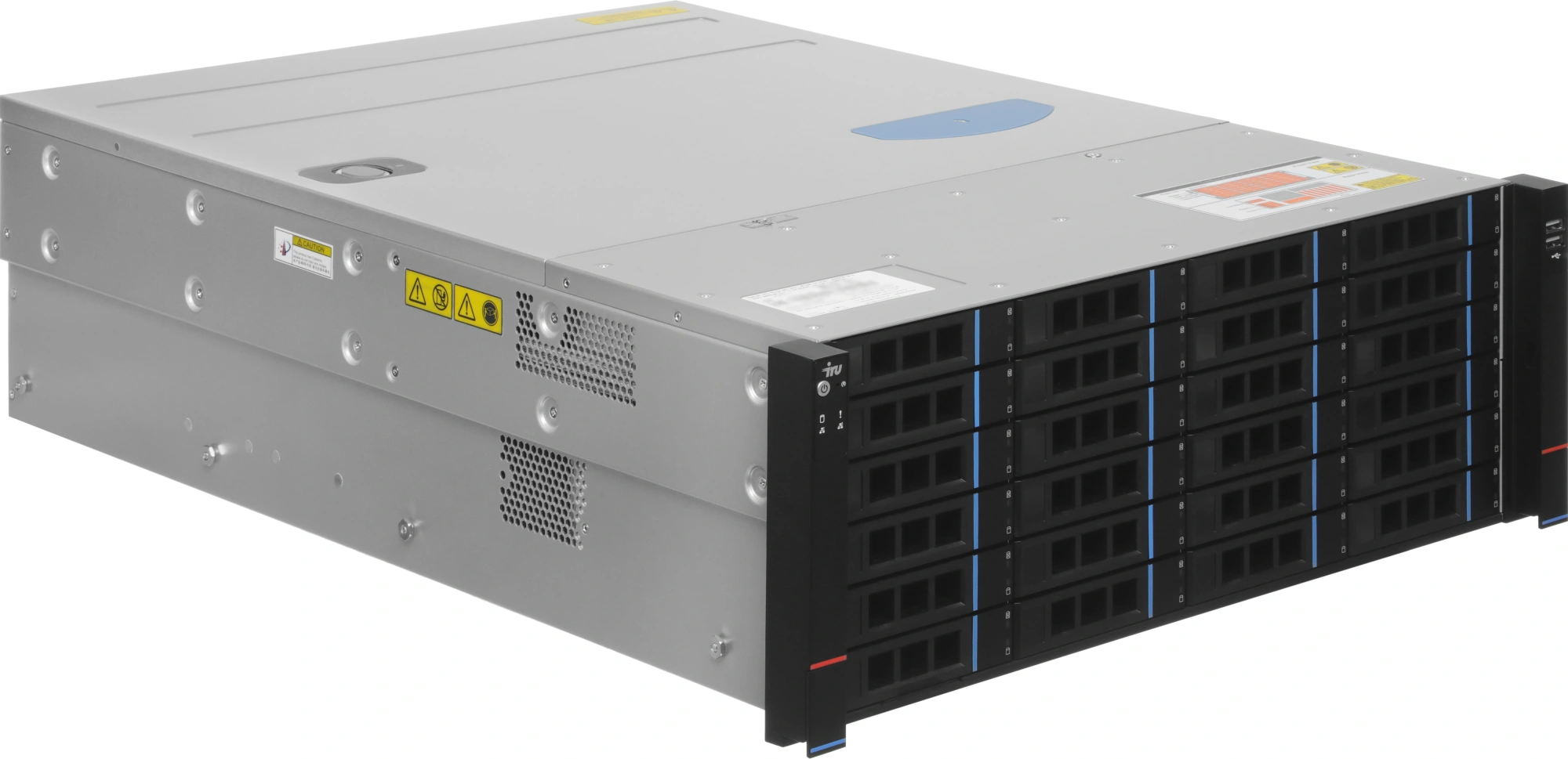 Сервер IRU Rock s4124p 1x6248 2x16Gb 1x500Gb M.2 SSD 9460-8i XL710 2x1600W w/o OS (2158976)