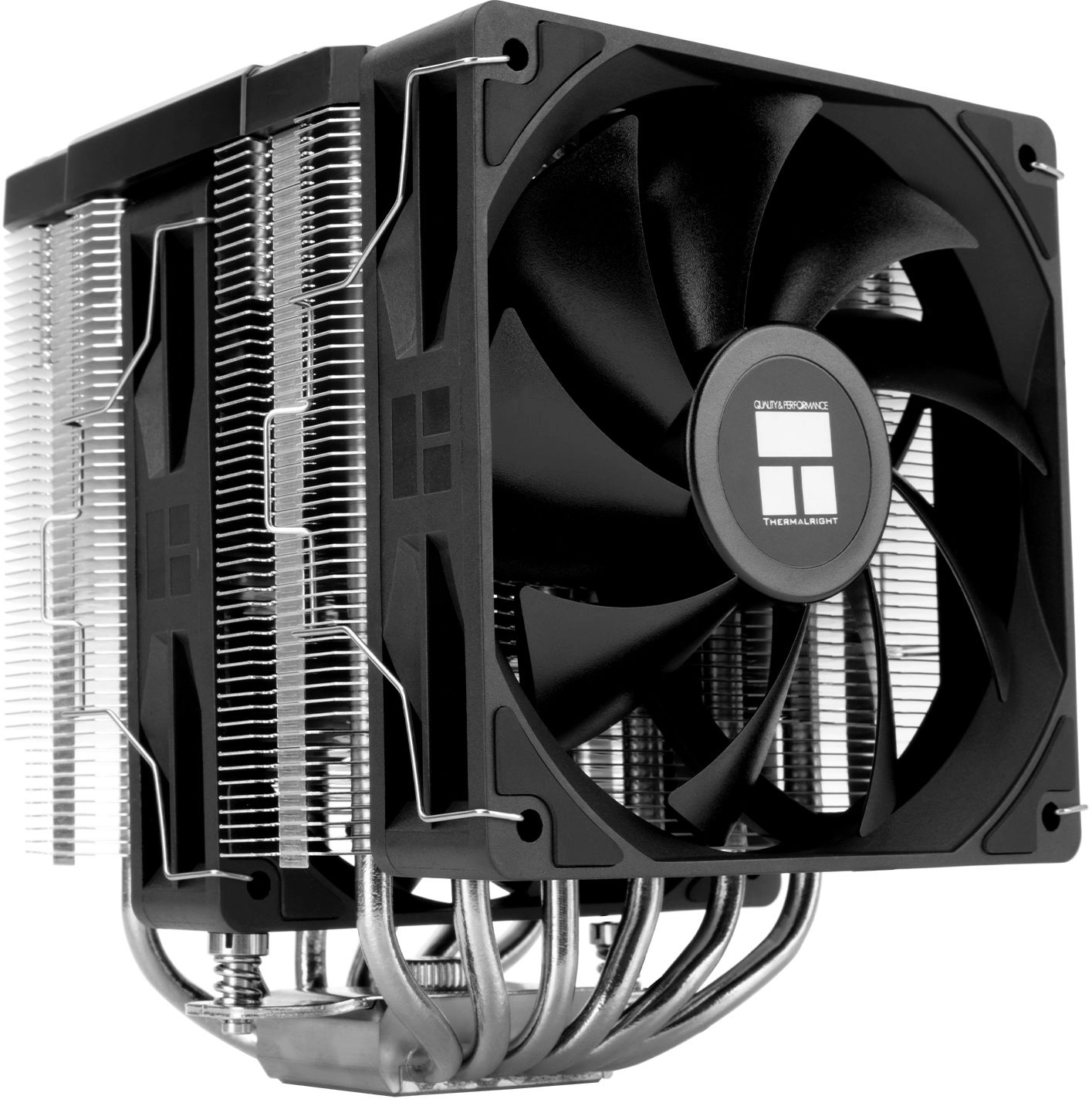Устройство охлаждения(кулер) Thermalright Peerless Assassin 120 Digital Soc-AM5/AM4/1200/1700/1851 черный 4-pin 25.6dB Al+Cu LCD Ret (PA120-DIGITAL-BL)